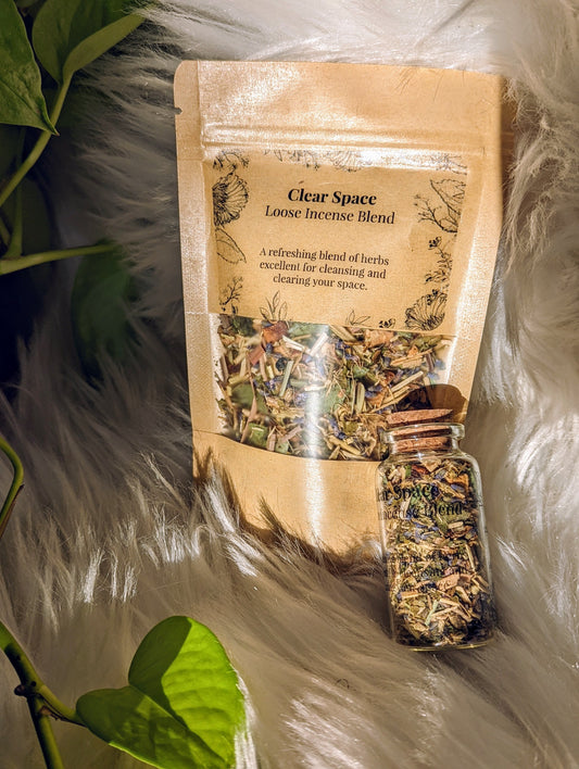Purifying clear space loose incense blend for cleansing and refreshing your environment
