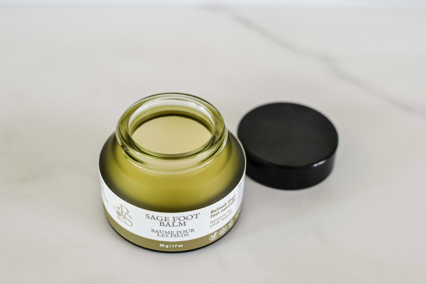Prairie Soap Shack sage foot balm for soft, smooth and nourished feet