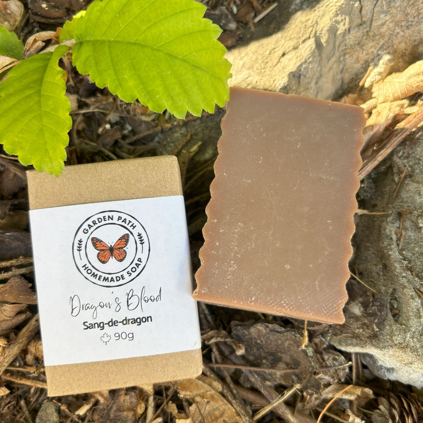 All natural Dragon's Blood soap bar — small batch handmade soap unique gift, bold spicy artisan soap Canada