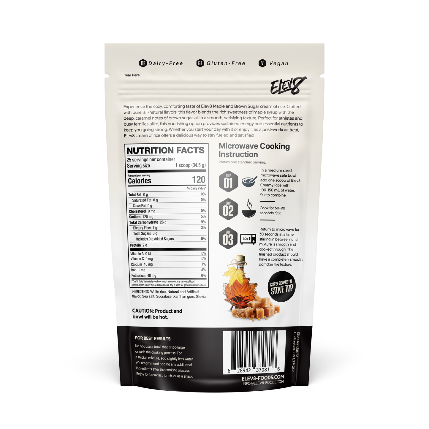 Maple & Brown Sugar Creamy Rice