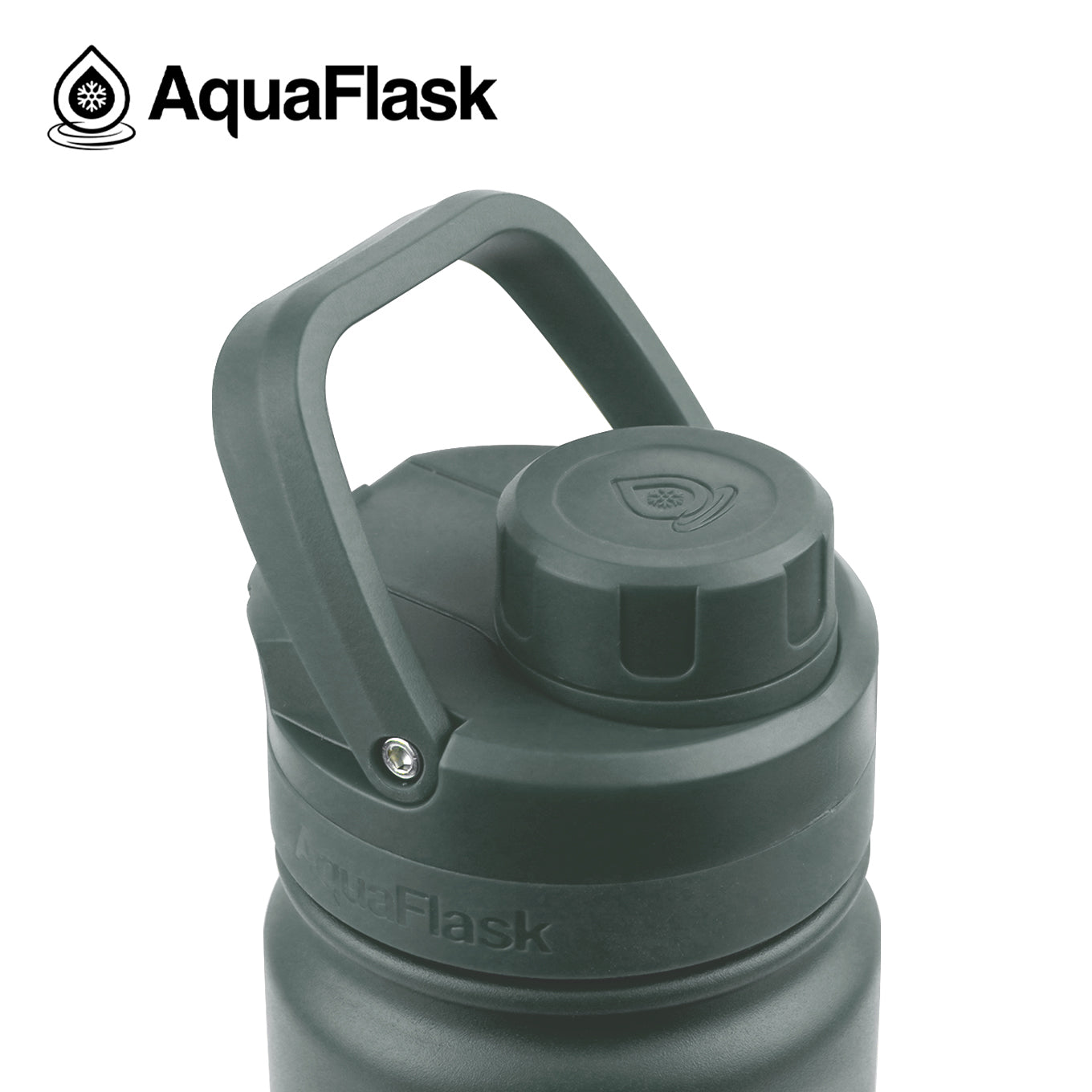 lid AquaFlask Original 18oz leak-proof reusable bottle for eco-conscious hydration