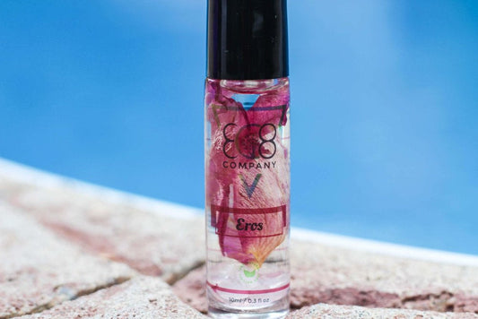 Sensual and love-attracting Eros gemstone roller for romance and heart chakra opening