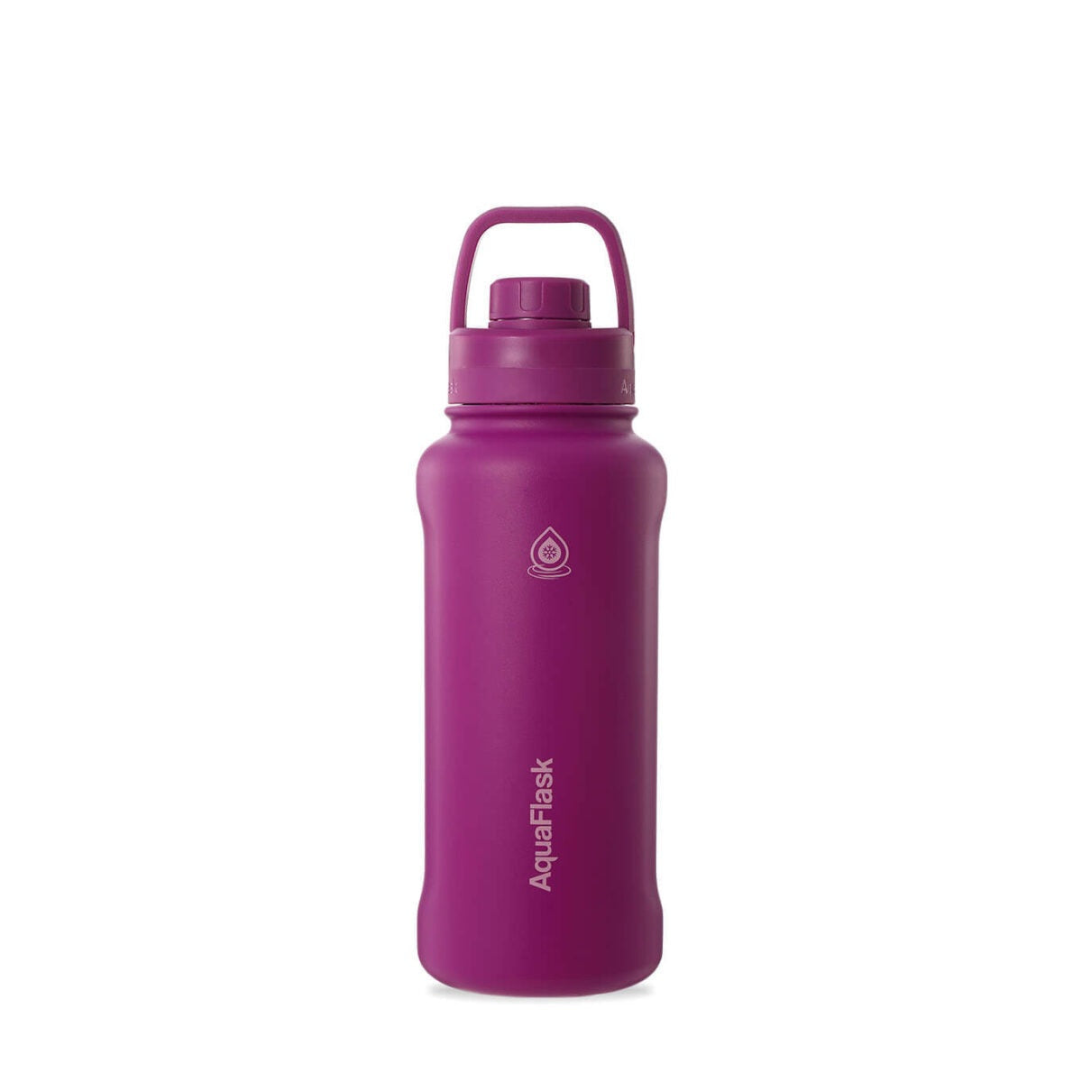 purple AquaFlask 32oz showing BPA-free stainless steel materials