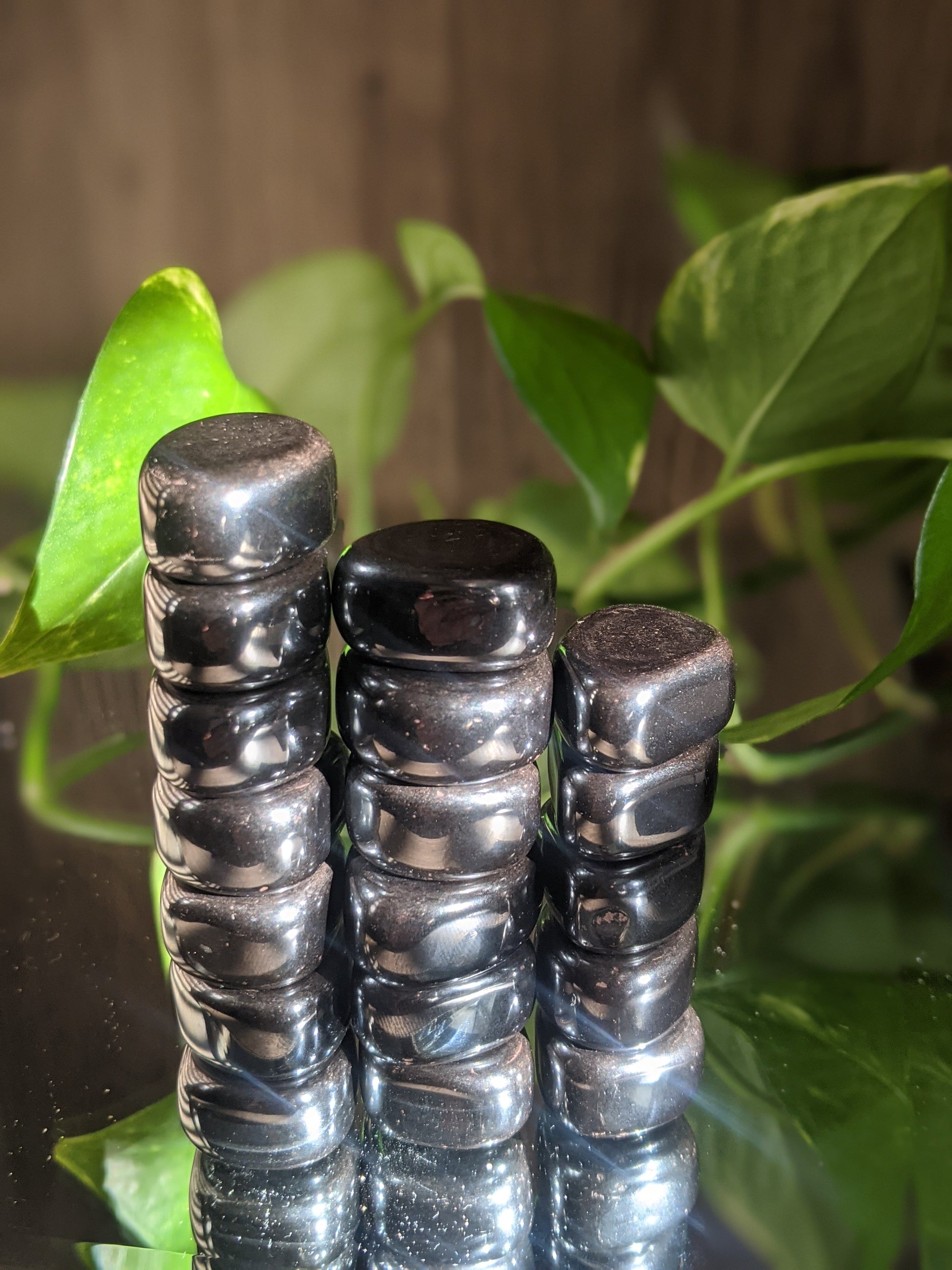 Powerfully grounding and protective hematite crystal for strength and root chakra healing
