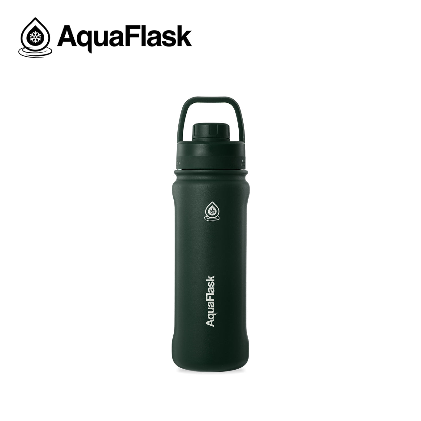 black Reusable AquaFlask Original 18oz for gym, office and daily hydration
