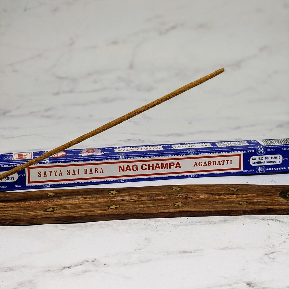 Classic Nag Champa incense sticks for relaxation, yoga and spiritual practice