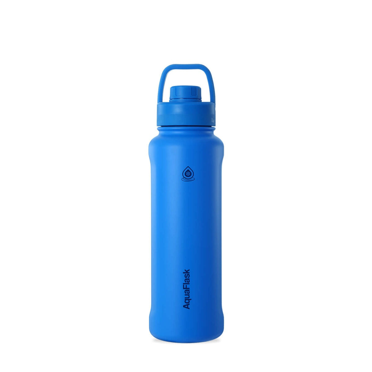 blue AquaFlask 40oz sports bottle in kids, school and family hydration setting