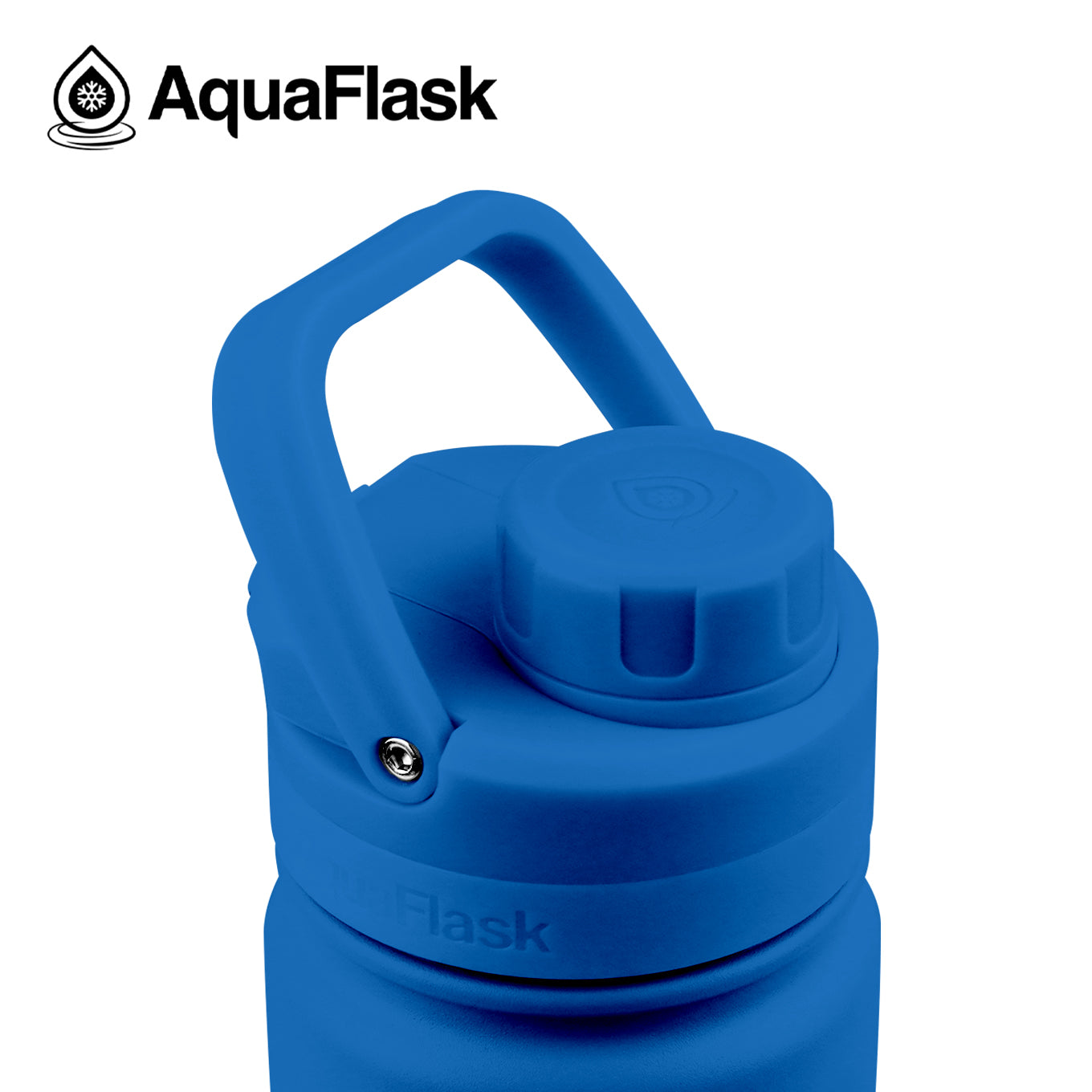 blue AquaFlask Original 530ml showing wide mouth and easy-clean design