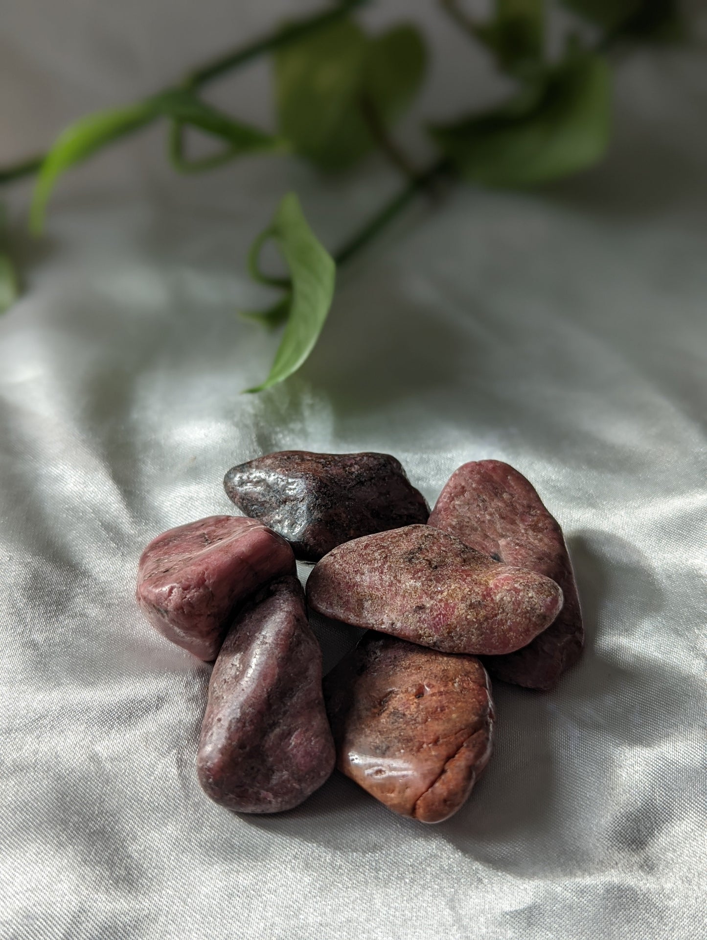 Compassionate and heart-healing rhodonite crystal for forgiveness and emotional recovery