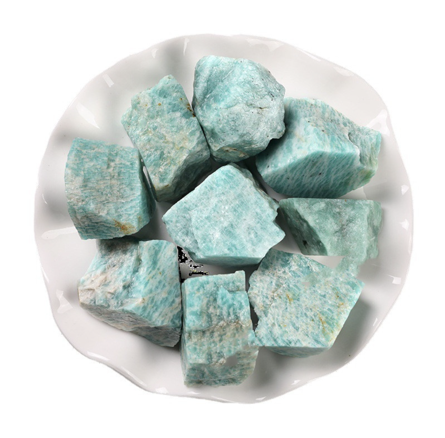 Soothing and hope-inspiring amazonite chunk for emotional balance and clear communication