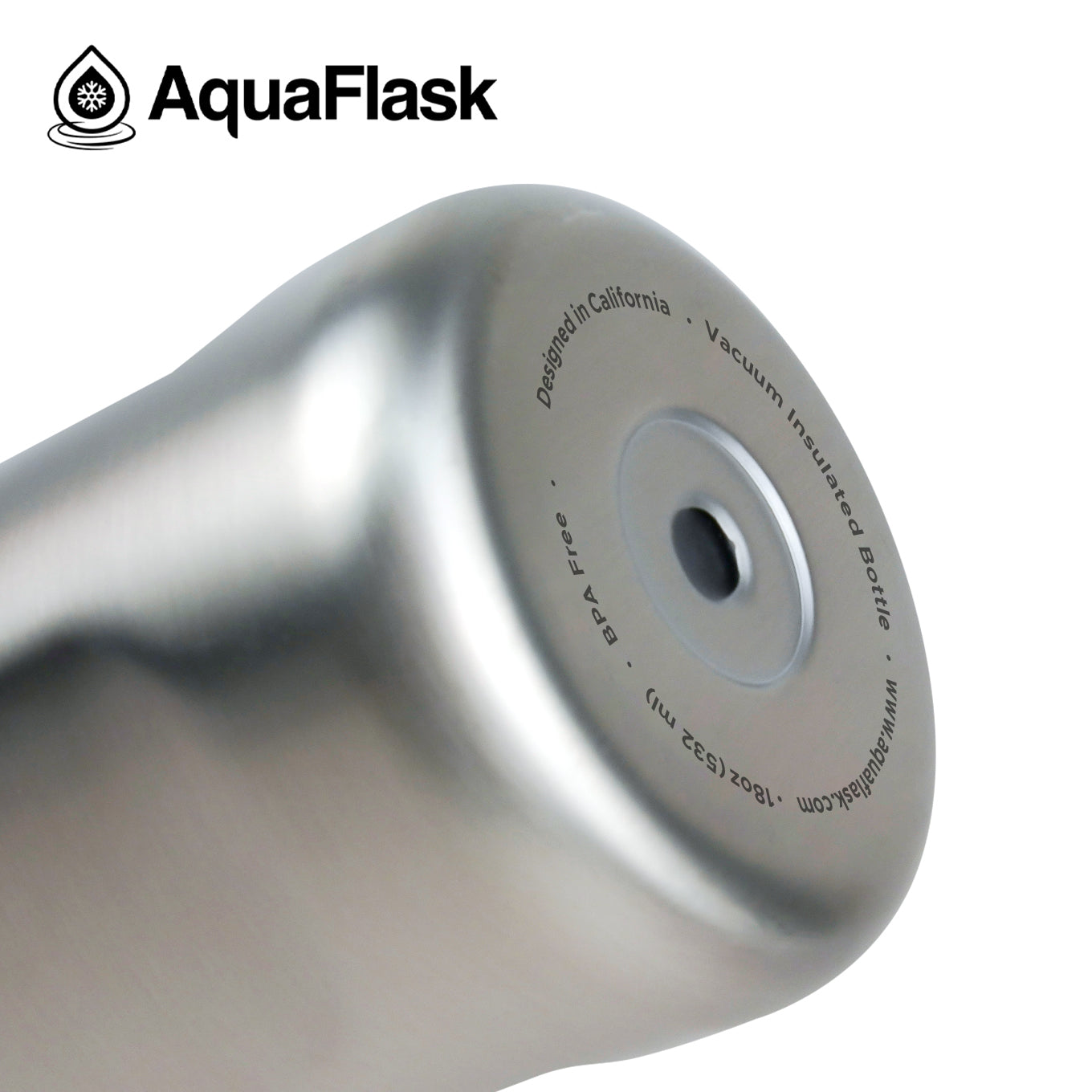bottom AquaFlask Original 18oz showing insulated body keeping drinks fresh