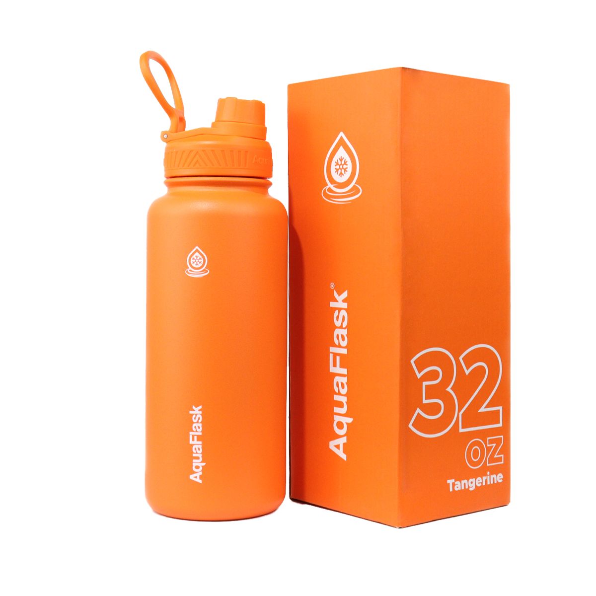 orange Versatile AquaFlask Original 32oz vacuum insulated stainless steel water bottle