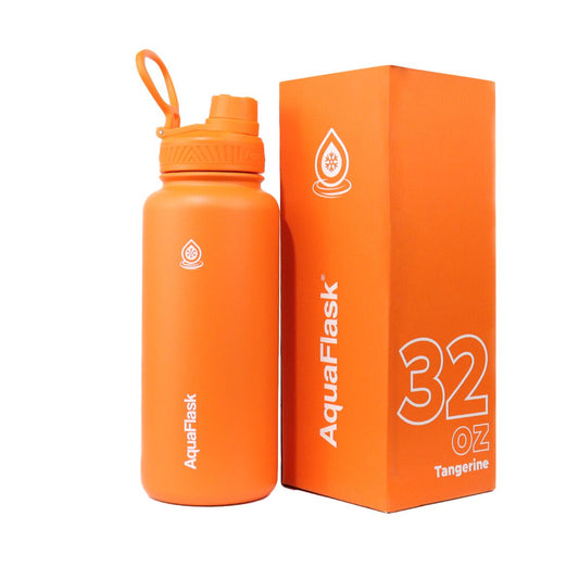 orange Versatile AquaFlask Original 32oz vacuum insulated stainless steel water bottle