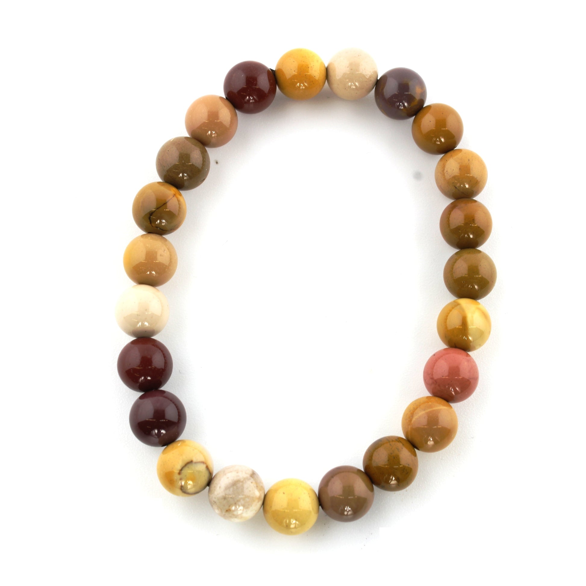 Mookaite jasper crystal bracelet for vitality, courage and new experiences