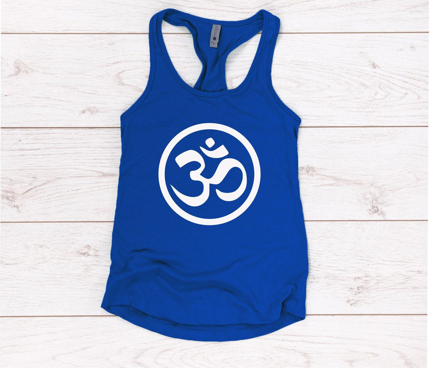 Women's Glitter Om Symbol Tank Top