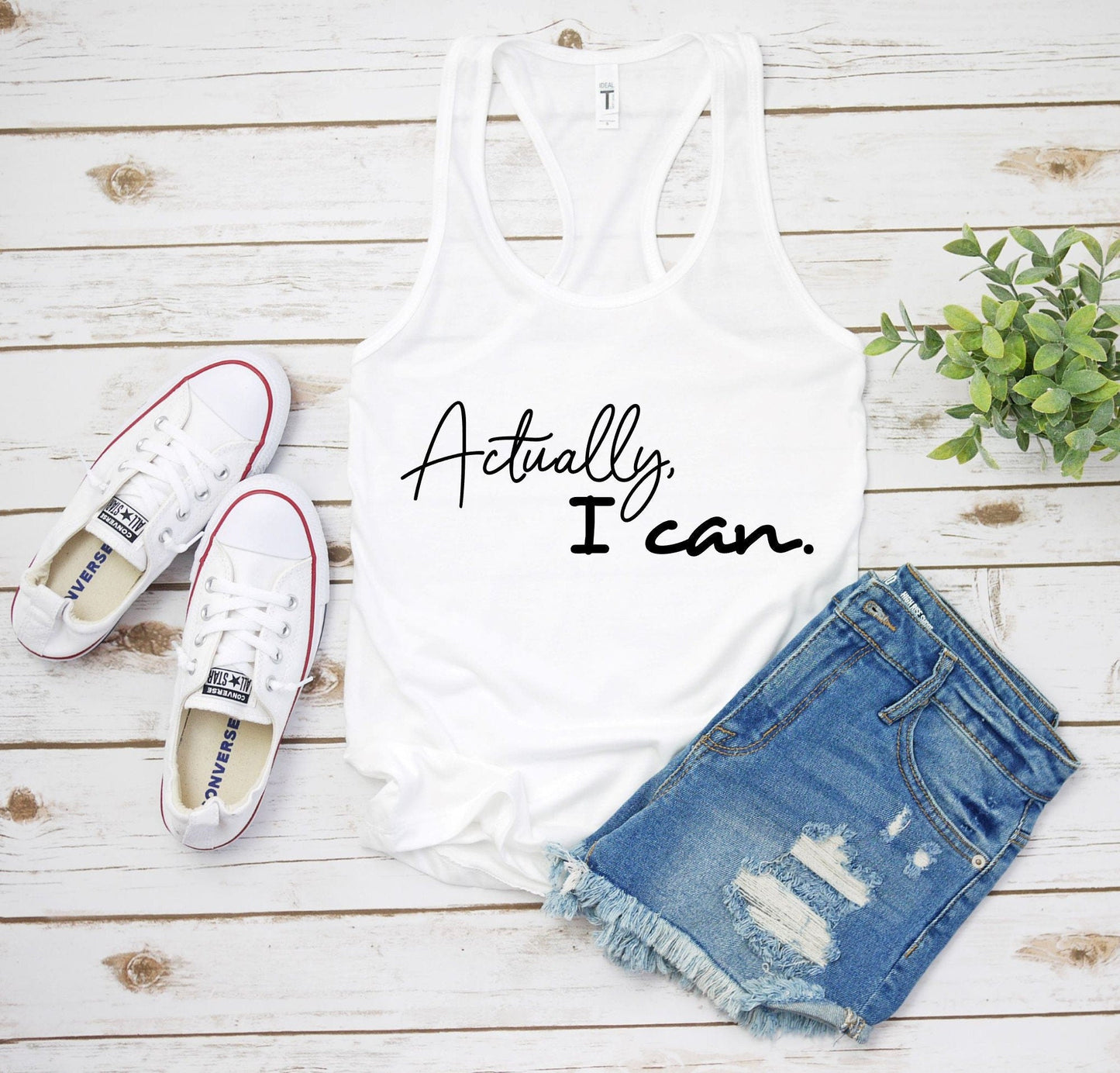 Actually I Can Racerback Tank Top - Best Life Apparel