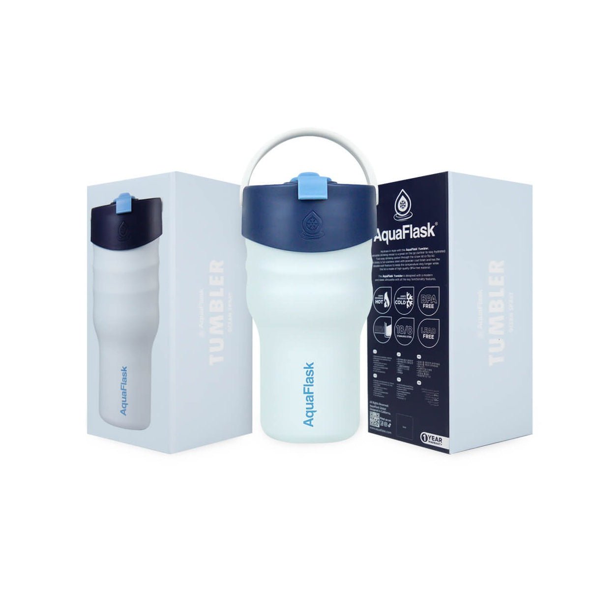 Aqua Flask 20oz – Stainless Steel Tumbler, Vacuum Insulated, Hot & Cold, Leak Proof - Best Life Apparel