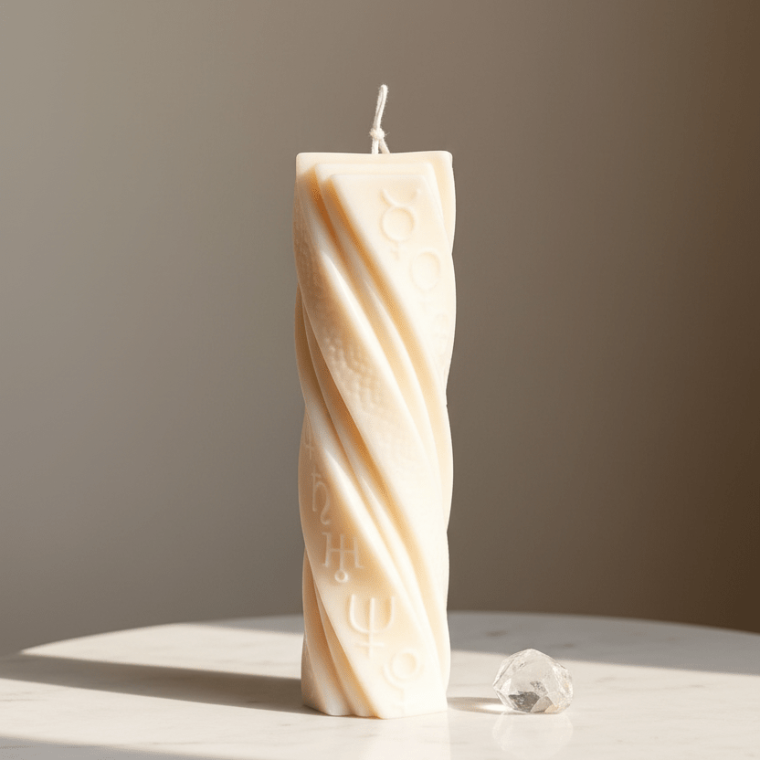 Astrological Soy Pillar Candle | Celestial Decor - Best Life Apparel