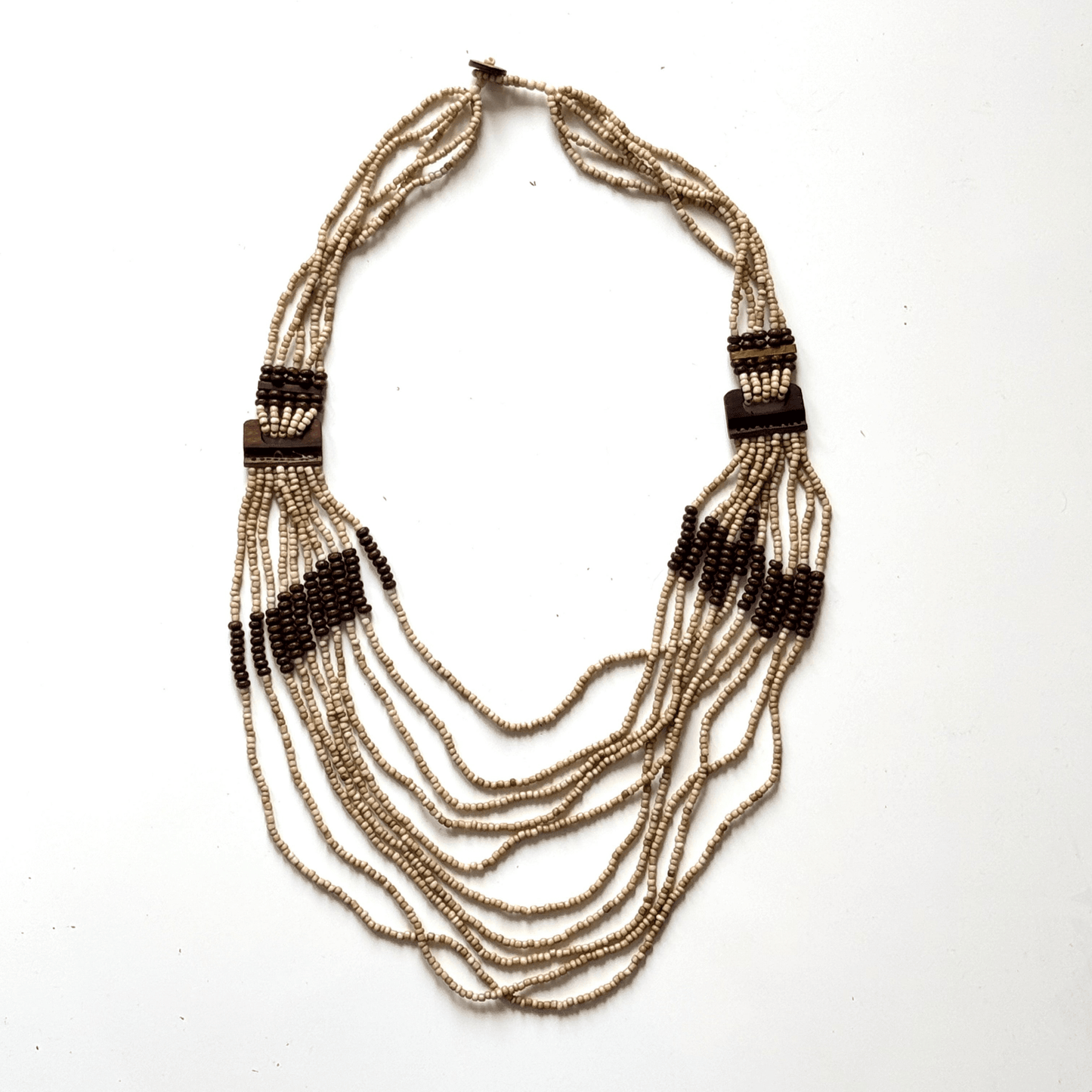 Beaded Necklace with Wood Detail - Best Life Apparel