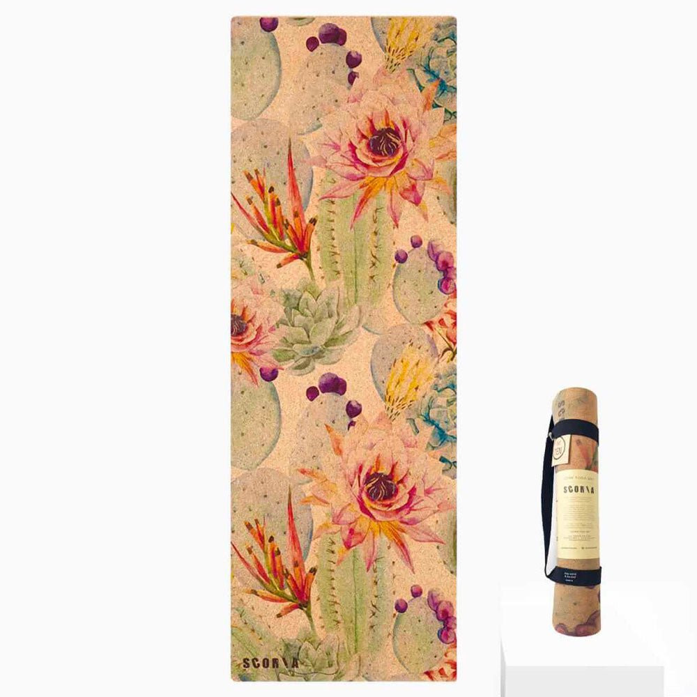 Botanicals Cork Yoga Mat | 4.5MM - Best Life Apparel