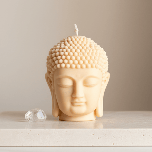 Buddha Bust Soy Candle | Meditation Statue - Best Life Apparel