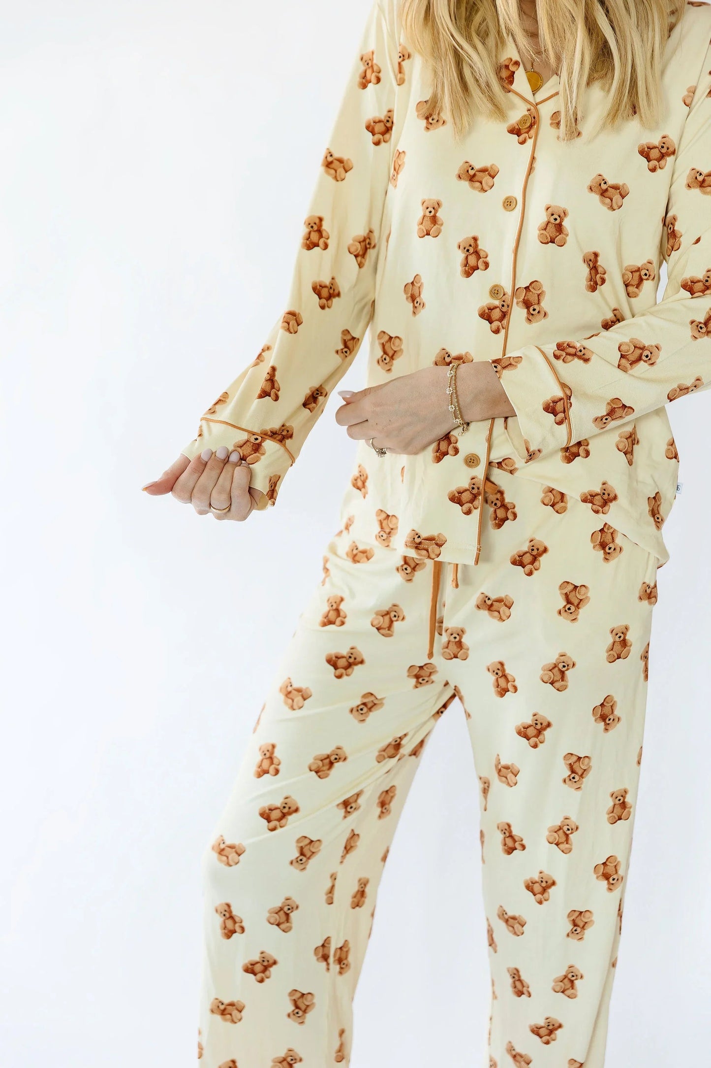 Teddy Bear Pajama Pants — Bamboo Viscose