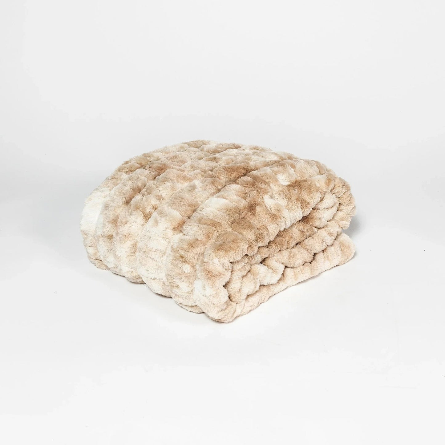 Caramel Swirl Double-Sided Minky Blanket — Ruched Plush - Best Life Apparel