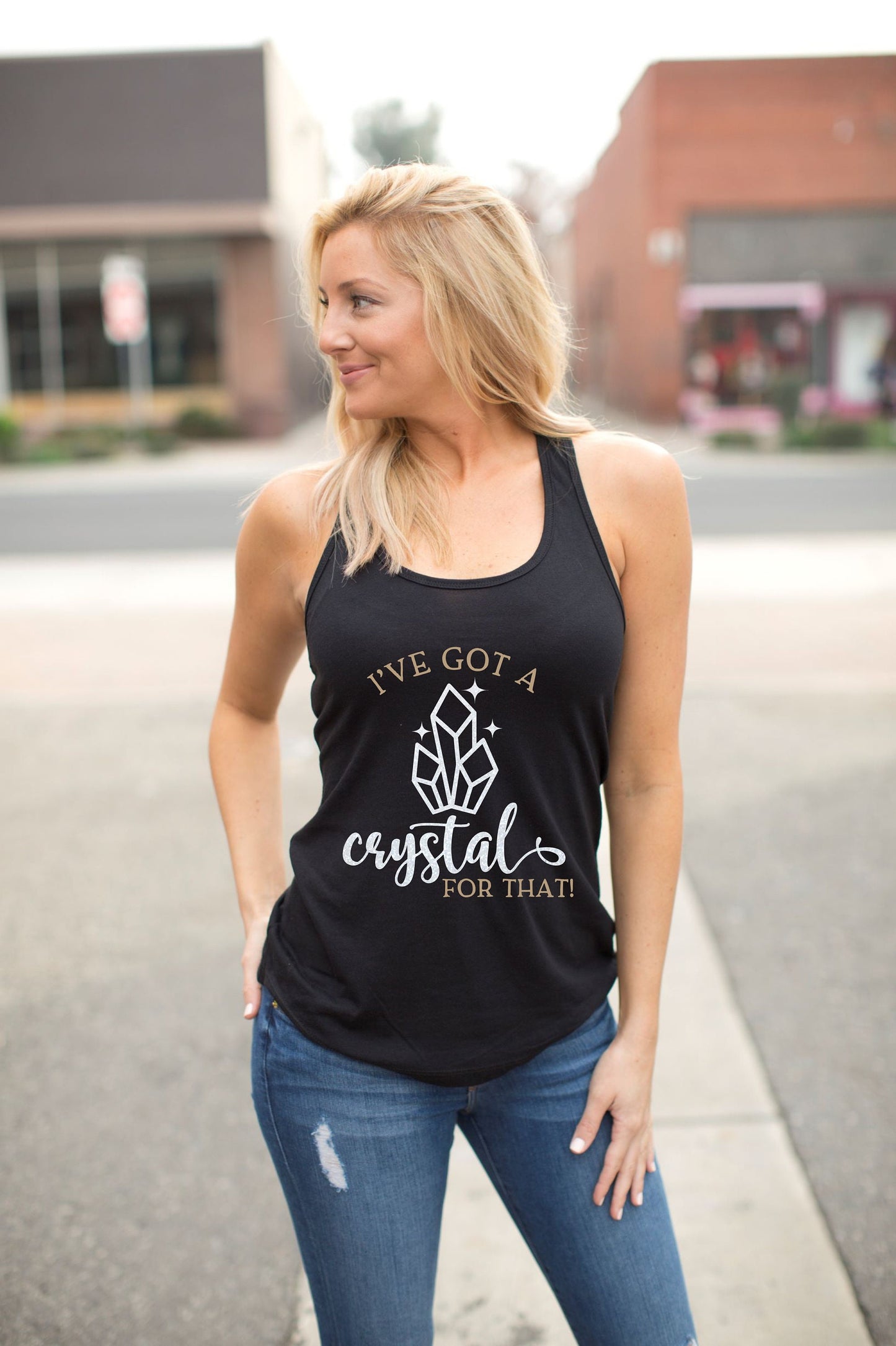 I’ve Got a Crystal for That Racerback Tank Top