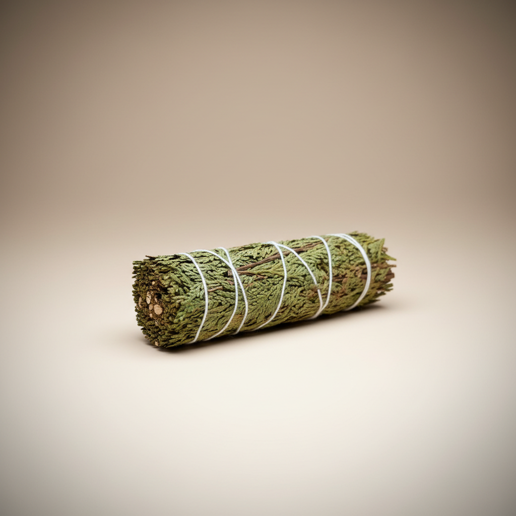 Cedar Sage Smudge Stick Clean Background