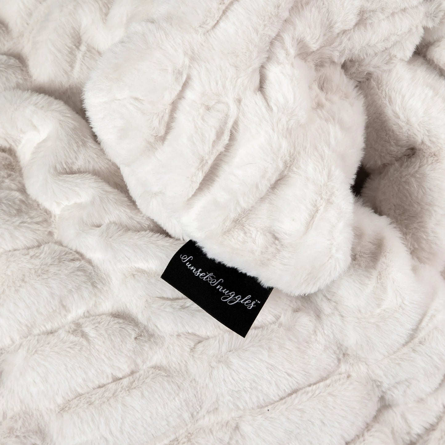 Cream Clouds Double-Sided Minky Blanket — Ruched Plush - Best Life Apparel