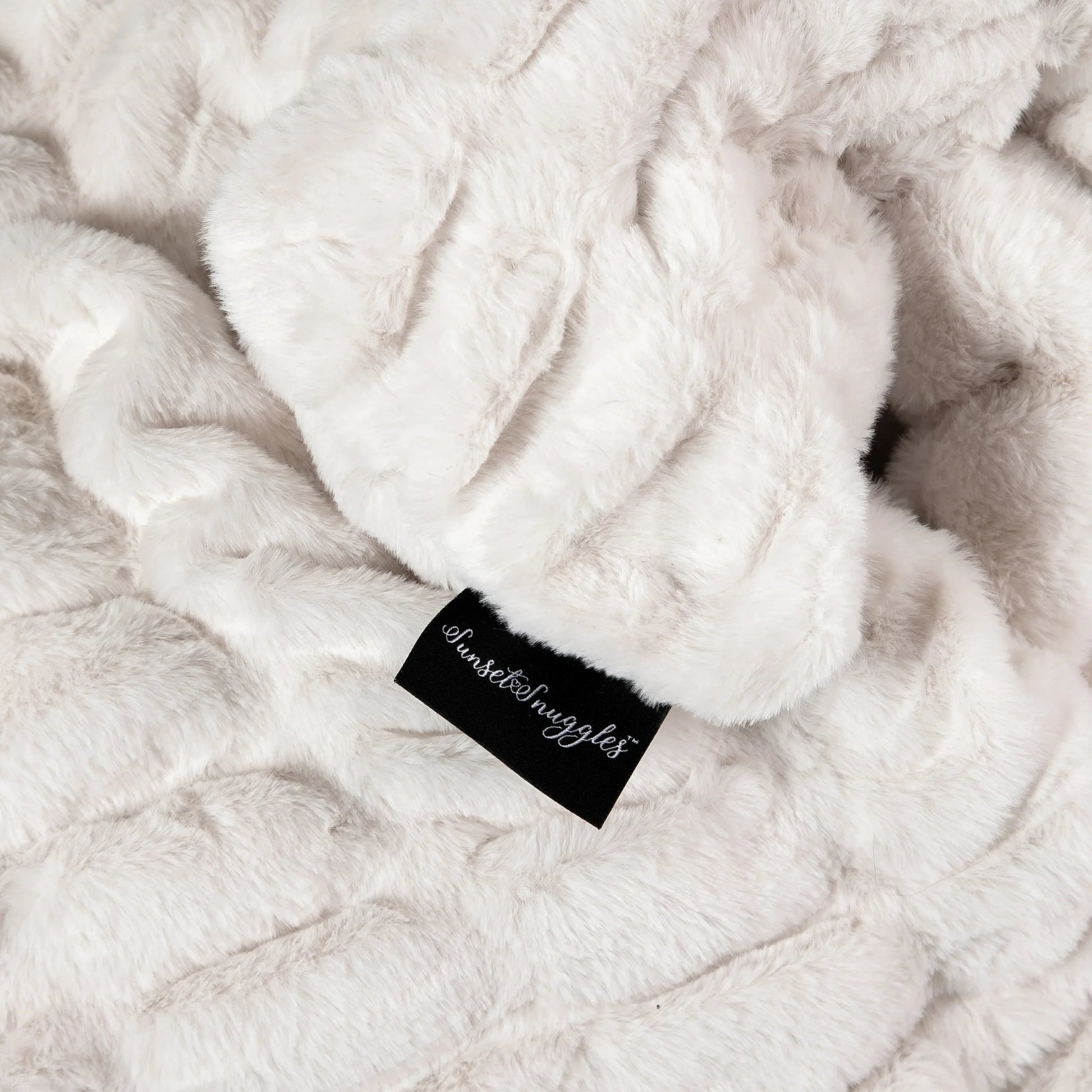 Cream Clouds Double-Sided Minky Blanket — Ruched Plush - Best Life Apparel