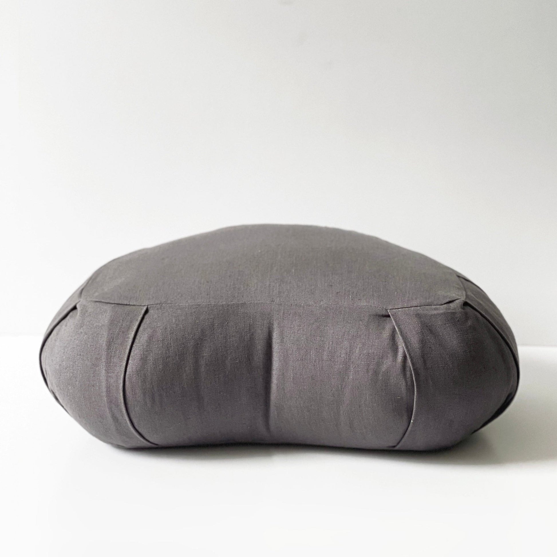 Crescent Natural Meditation Cushion | Shadow Grey - Best Life Apparel