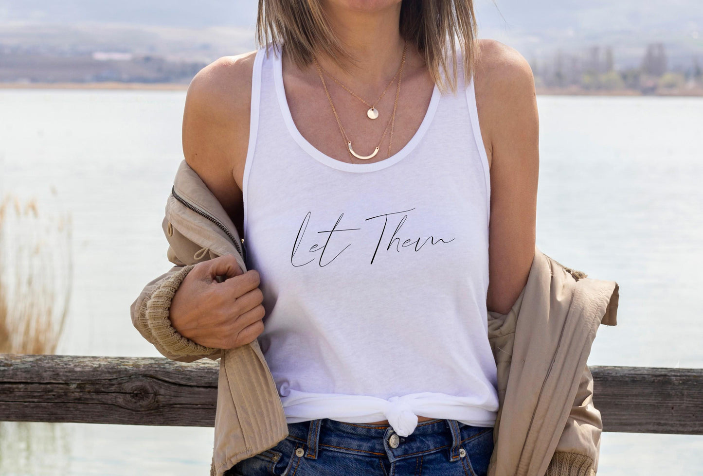Let Them Racerback Tank Top