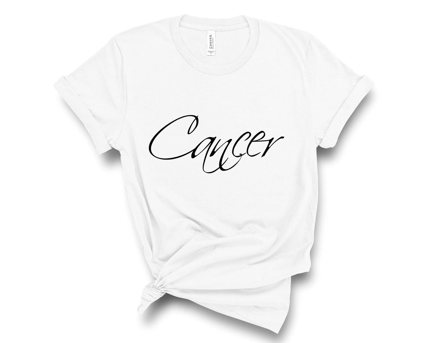 Proud Cancer women's astrology t-shirt for zodiac lovers and star sign fans in white