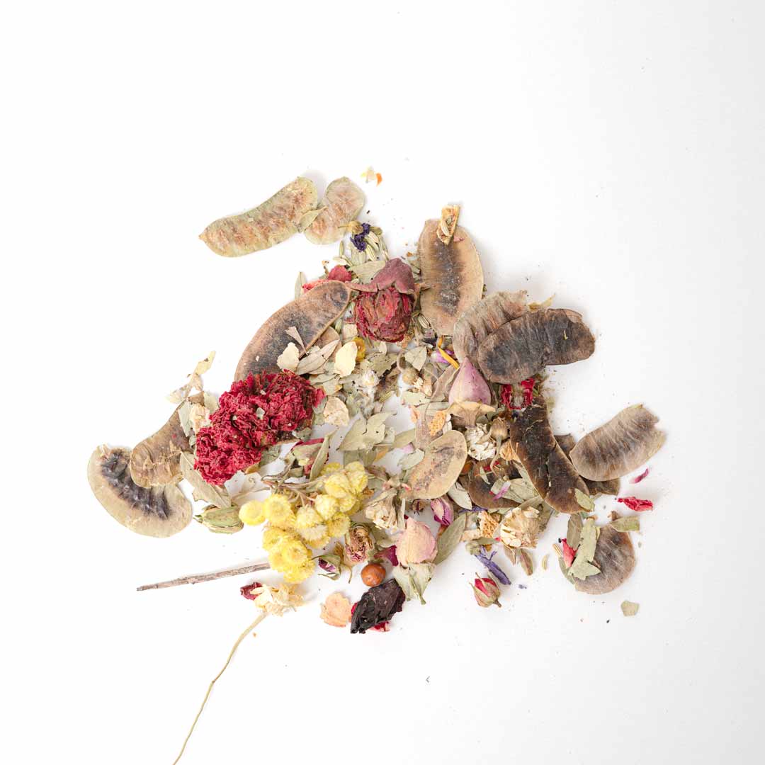Loose leaf detox tea blend by Rayhana Organics — dried herbs for natural cleansing rituals