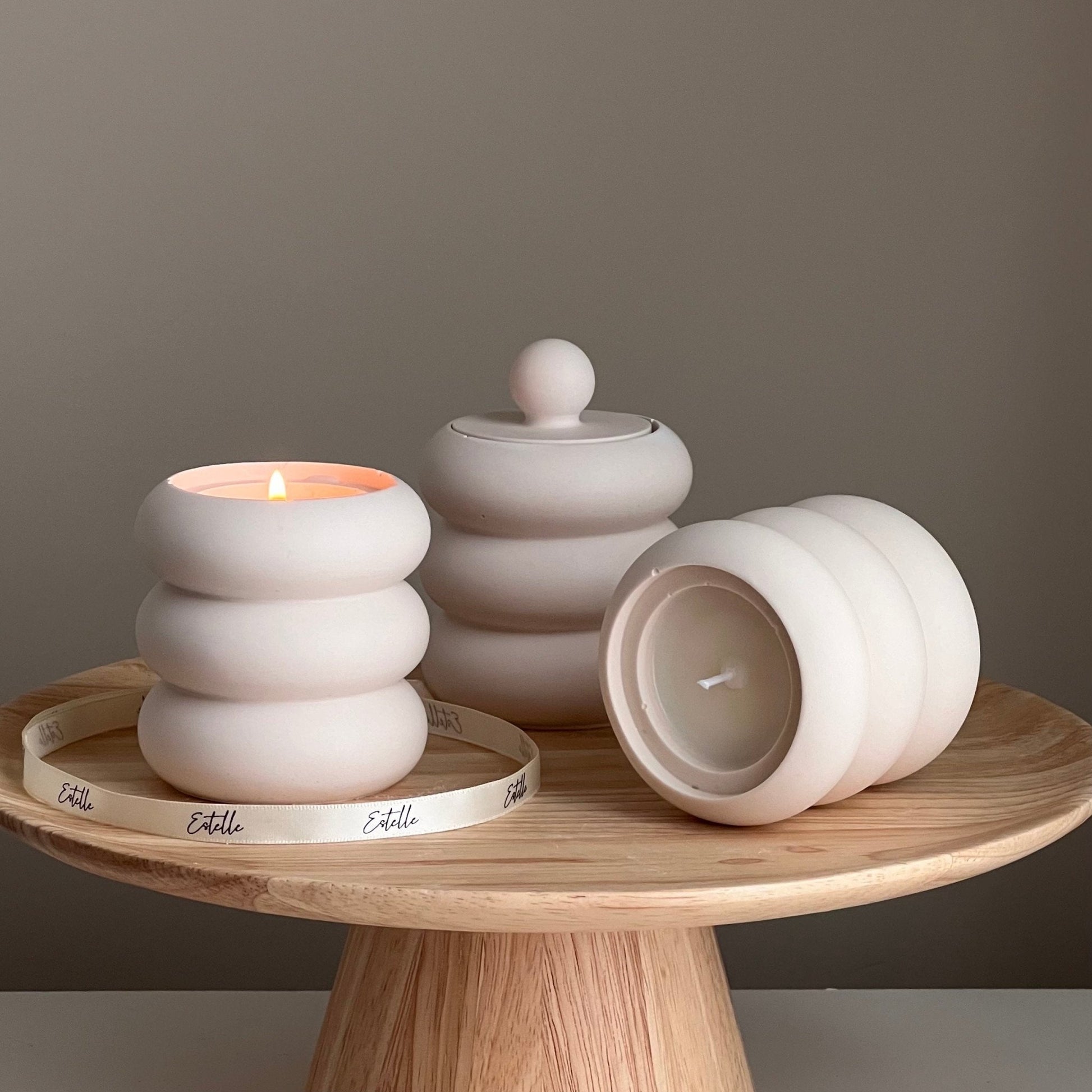 Donut Jar Soy Candle | Jesmonite Vessel - Best Life Apparel