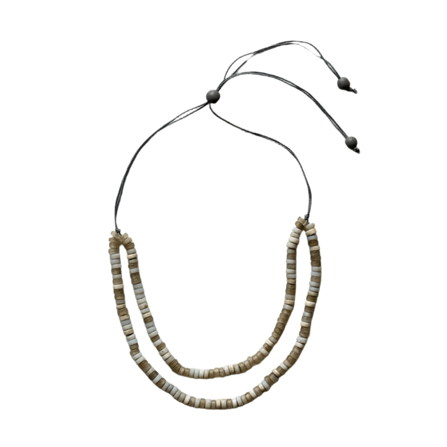 Double Strand Recycled Glass Bead Necklace - Best Life Apparel