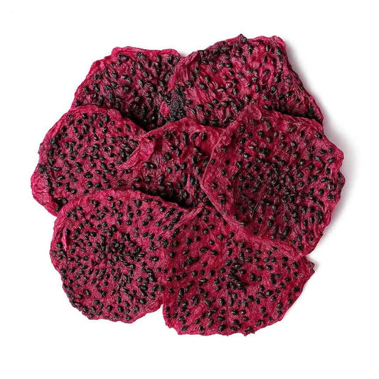 100% natural dried dragon fruit — premium dehydrated superfood for antioxidant snacking and wellness