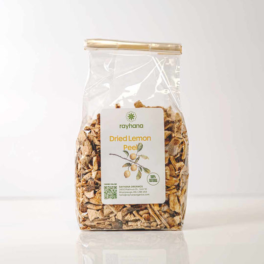 Dried lemon peel — premium loose citrus herb for herbal tea blending and natural cooking