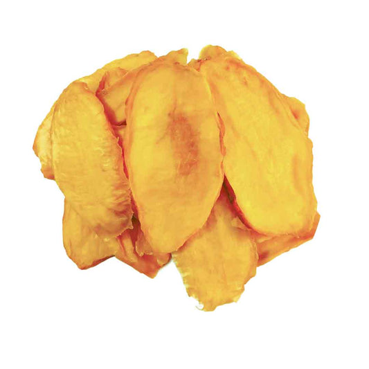 Sweetened dried mango slices — premium tropical dehydrated fruit for natural snacking and wellness