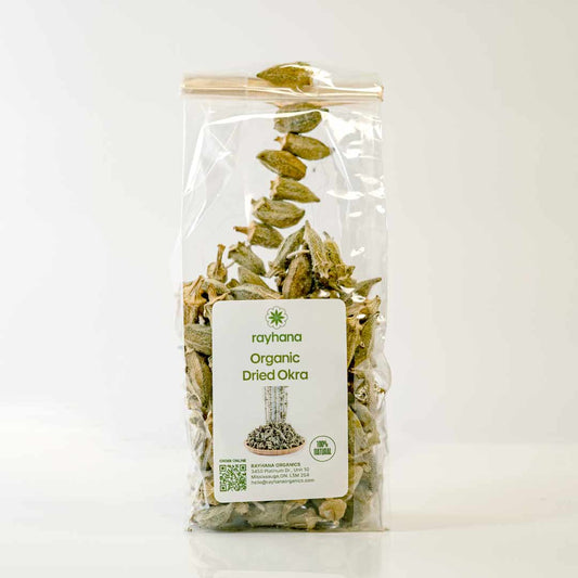 100% natural dried okra — premium dehydrated vegetable for soups, stews, and natural cooking