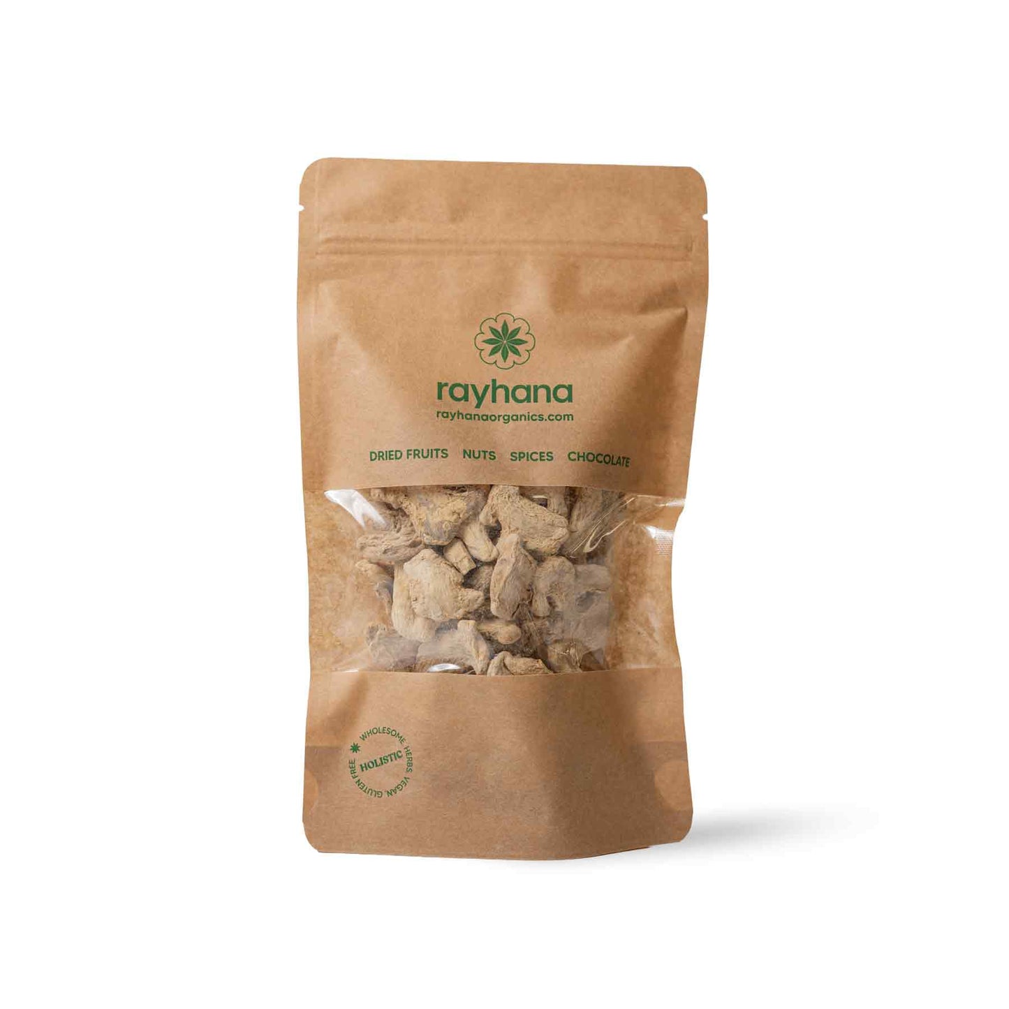 Premium dried whole ginger root — natural anti-inflammatory herb for herbal tea and digestive wellness