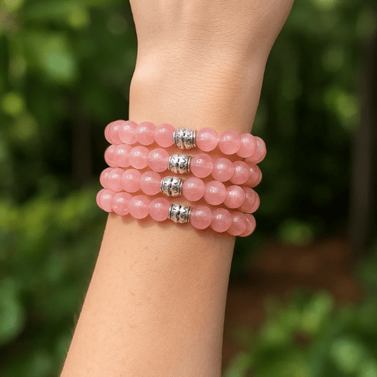 Emotional Healing Bracelet for Women — Cherry Quartz Crystal | Self-Compassion & Positivity - Best Life Apparel