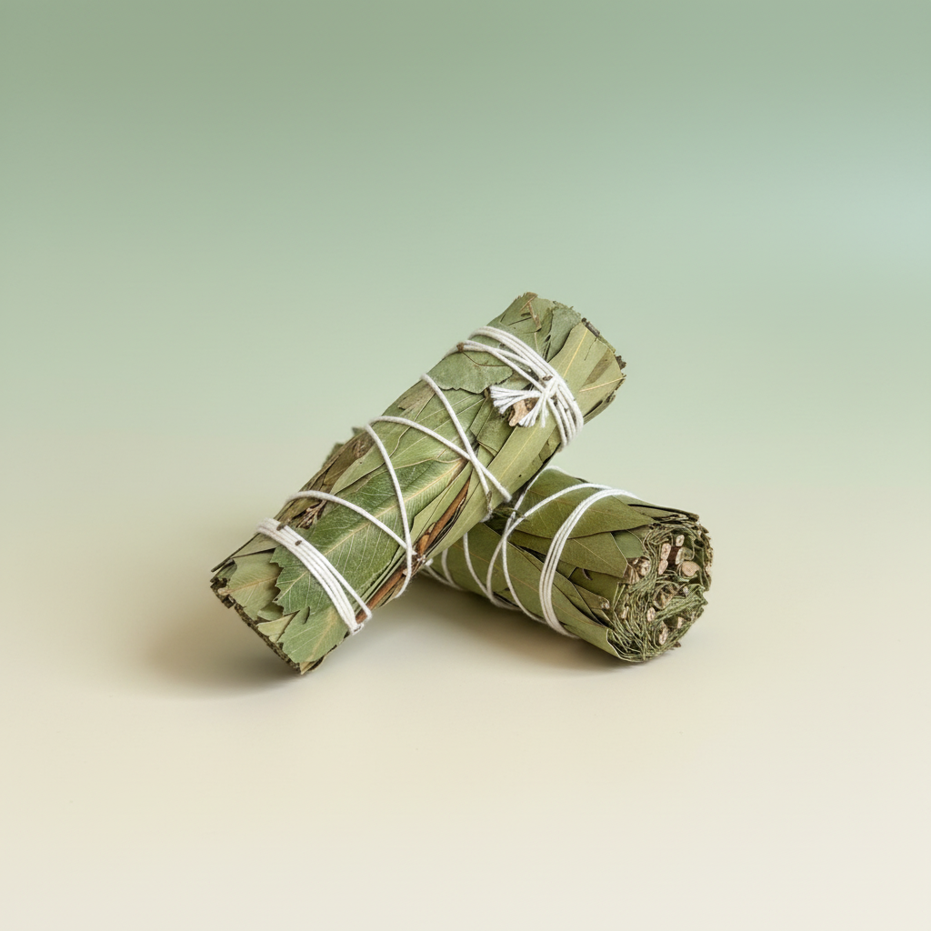 Eucalyptus Smudge Stick Clean Background