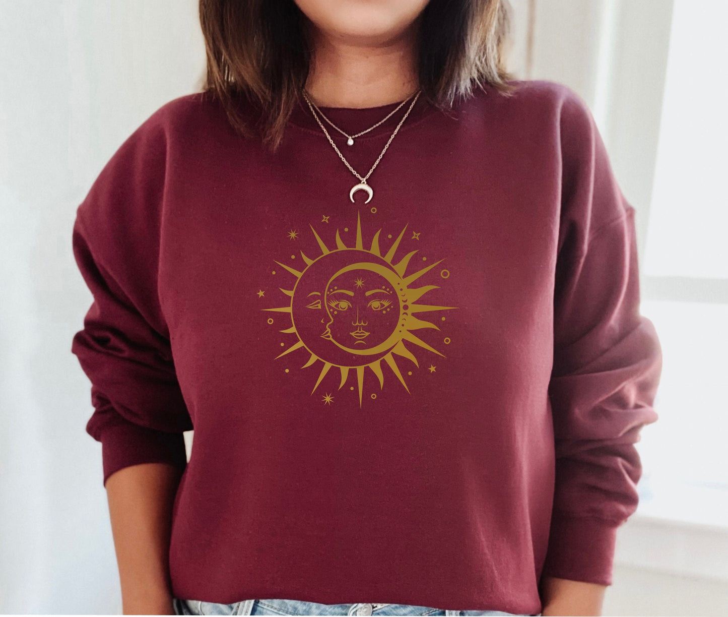 Sun and Moon Yin Yang Sweatshirt