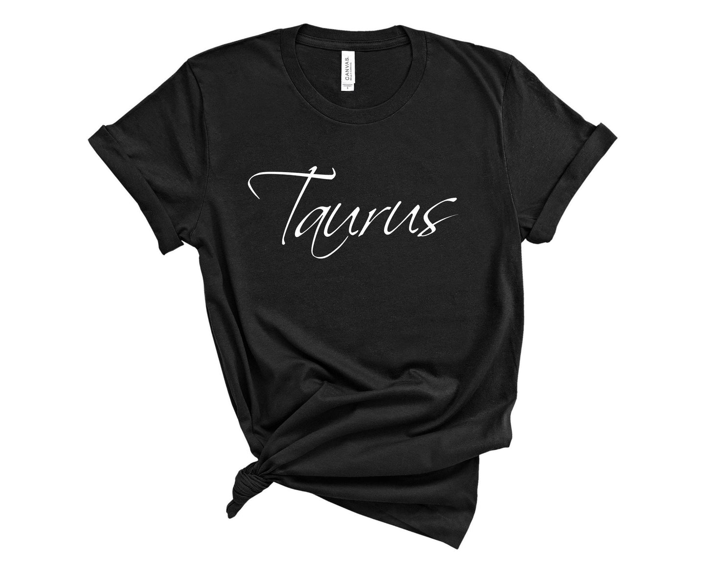 Grounded and determined Taurus zodiac t-shirt for proud Taurus women in black