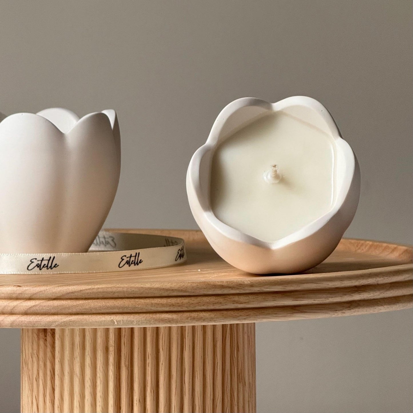Flower Jar Soy Wax Candle | Handmade Jesmonite Vessel, Scented Candle - Best Life Apparel