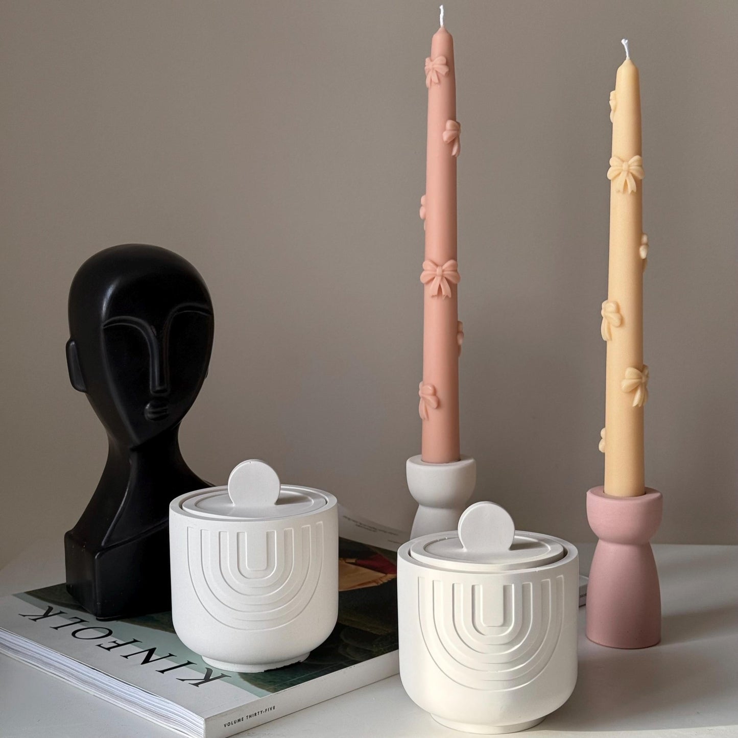 Geometric Soy Candle | Jesmonite Vessel - Best Life Apparel