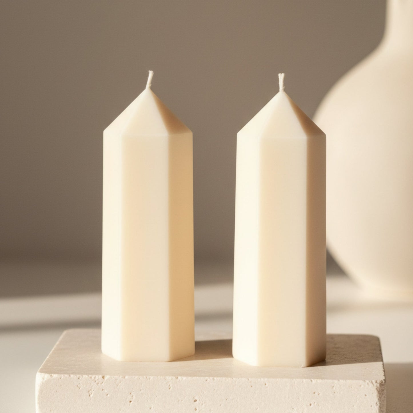 Greko Peak Soy Candle | Ribbed Pillar Taper - Best Life Apparel