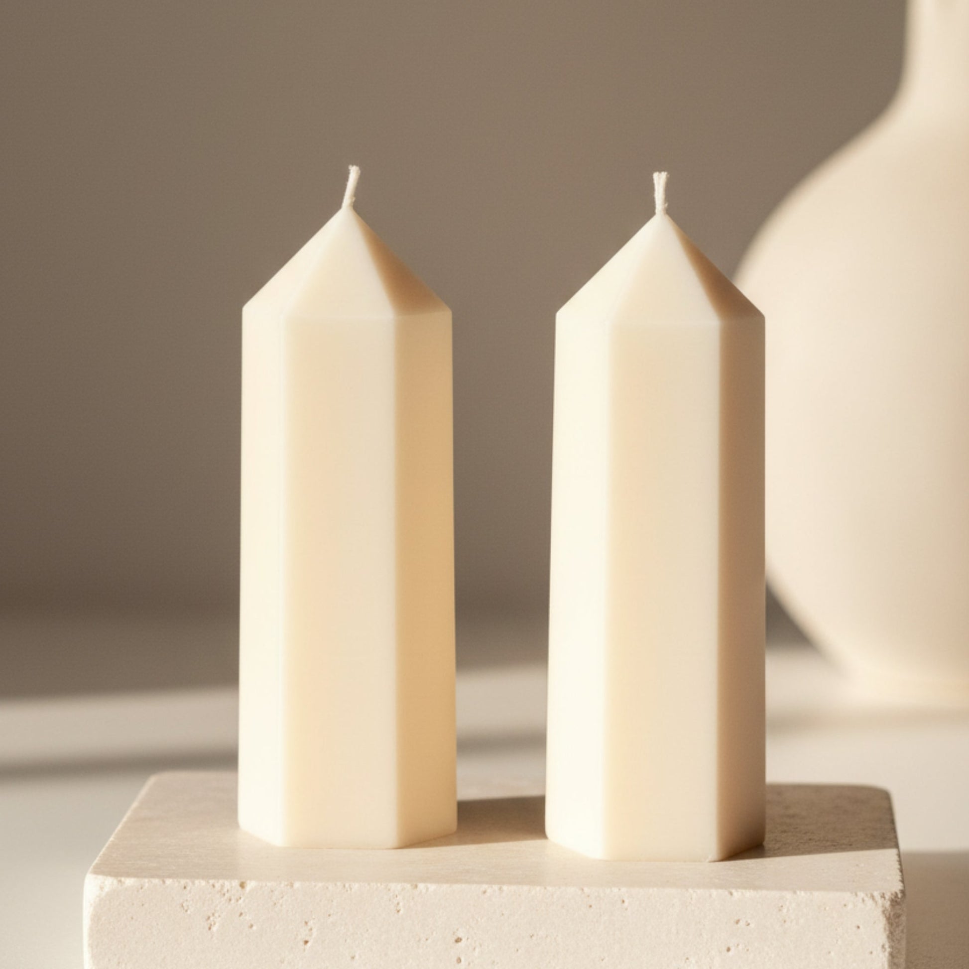 Greko Peak Soy Candle | Ribbed Pillar Taper - Best Life Apparel